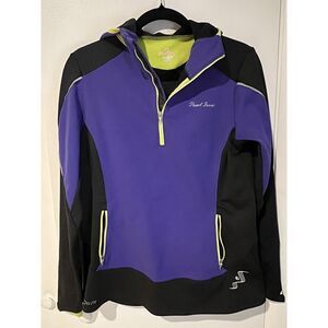 Pearl Izumi Thermal Cycling Jacket Size Large Purple Elite 1/2 Zip Active Sports